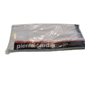 Pierre Cardin Mens Handkerchiefs 6 Pack 100% Cotton White Solid Vintage RN 13962